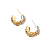 Pearl Bali Earrings – Elegant Korean Style Fashion Jewellery for Women