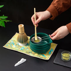 Japanese Matcha Tea Ceremony Set – Ceramic Bowl, Bamboo Whisk & Complete Kit