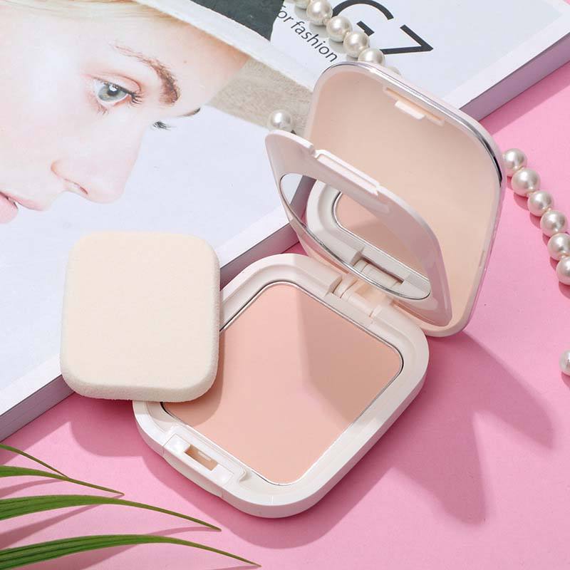 Oil Control Matte Setting Powder Compact Waterproof Face Makeup