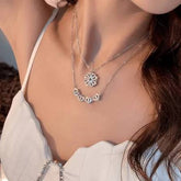 Korean Magnetic 4-Leaf Clover Pendant Necklace