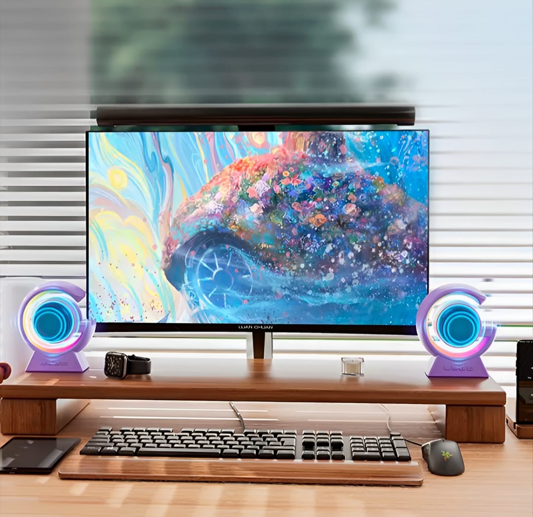 BX-39 Mini G Wireless Bluetooth Speaker with RGB Lights & Wireless Charging