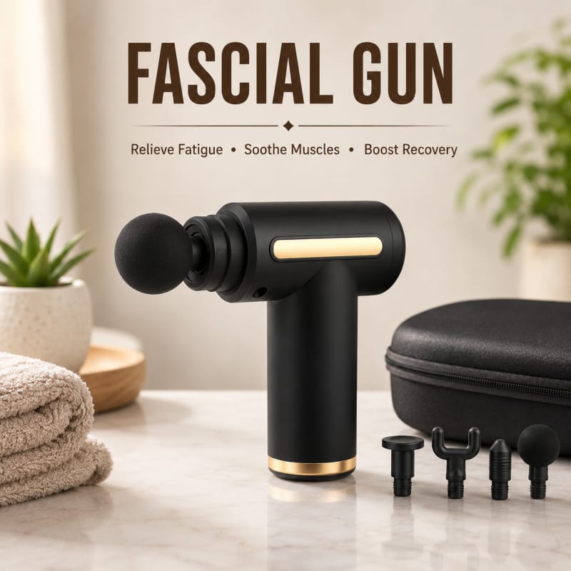 Portable Percussion Massage Gun for Muscle Recovery, Pain Relief & Relaxation